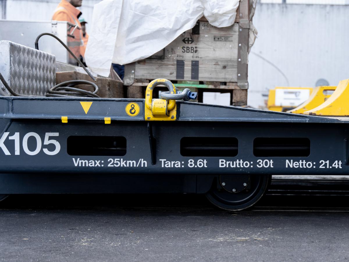 Vorstell-Tiefgangwagen Rigi Bahn